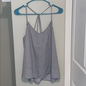 ABERCROMBIE & FITCH BLACK AND WHITE TANK TOP